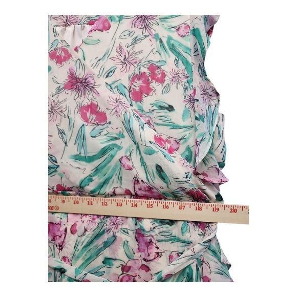 A New Day Floral Peach Print Dress 2X | Women’s Casual Plus Size Outfit - Picture 10 of 13